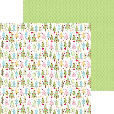 Doodlebug Candy Cane Lane Designpapier - Tree Festival
